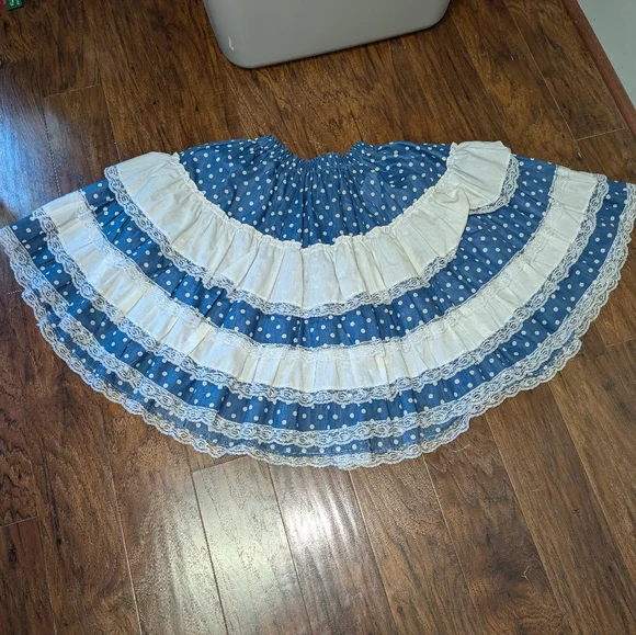 Vintage cowboy corral rodeo square dancing womens skirt-sz S, made in Louisville - Picture 1 of 7